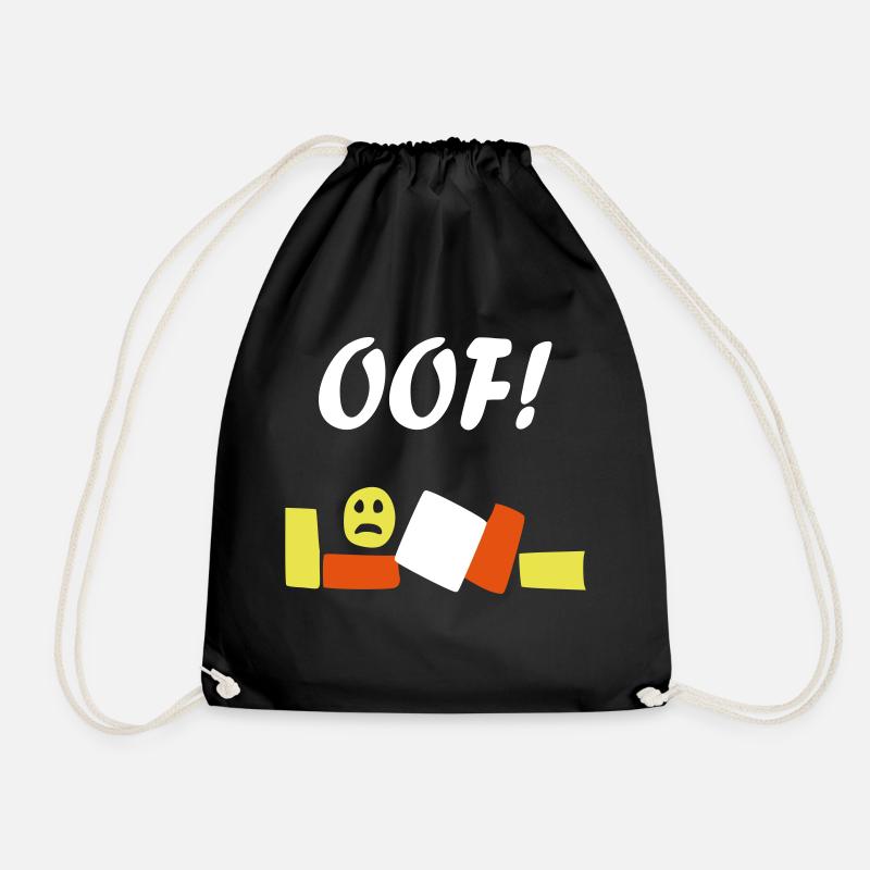 roblox oof - Turnbeutel - Schwarz