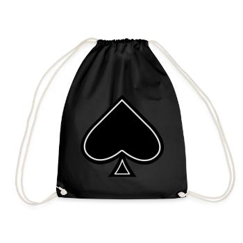ace of spades - Drawstring Bag - black - Front