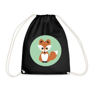 fuchs - Turnbeutel - Schwarz - Vorne