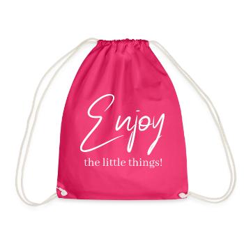 Enjoy the little things ! - Sac de sport léger - fuchsia - Devant