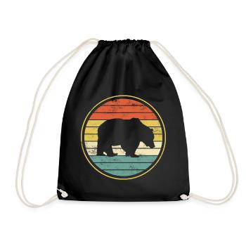 Bear Bears - Drawstring Bag - black - Front