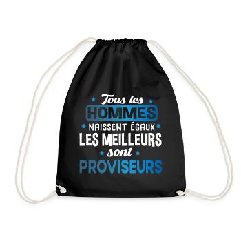 Proviseur Homme Cadeau Métier Ecole Collège Humour - Sac de sport léger - noir - Devant
