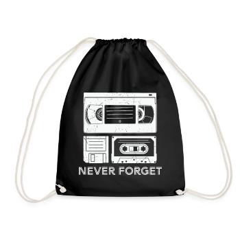 Cassette Creative Design - Drawstring Bag - black - Front