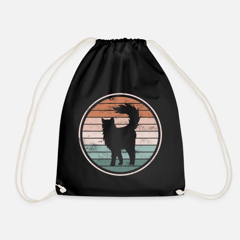 Katze Katzen - Turnbeutel - Schwarz