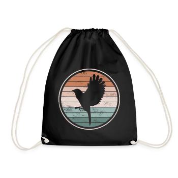 Oiseaux Oiseaux - Sac de sport léger - noir - Devant