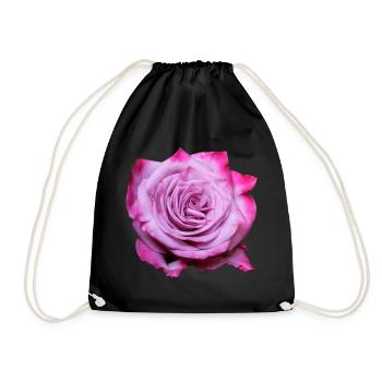 Flower Pink Pink Flower Flowers Pink Pink Flowers - Drawstring Bag - black - Front