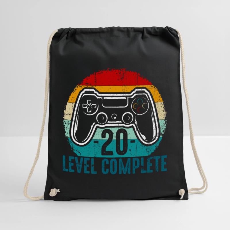 Retro Controller Level Complete Drawstring Bag