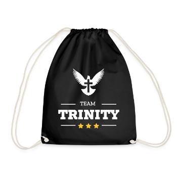 TEAM TRINITY - Drawstring Bag - black - Front