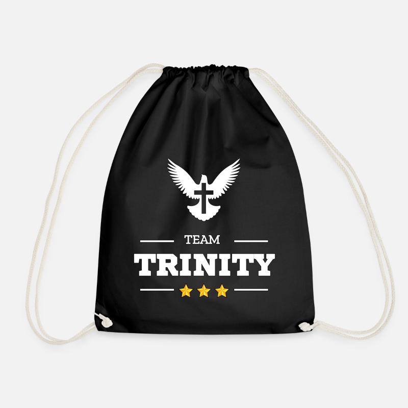 TEAM TRINITY - Drawstring Bag - black