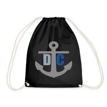 DarssCoast - Original Brand Anker Logo - Turnbeutel - Schwarz - Vorne