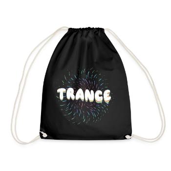 Trance psytrance pour dj raver festival - Sac de sport léger - noir - Devant