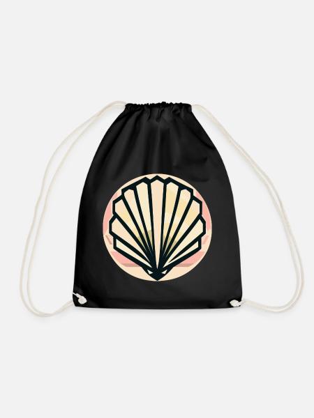 Shell - Drawstring Bag - black