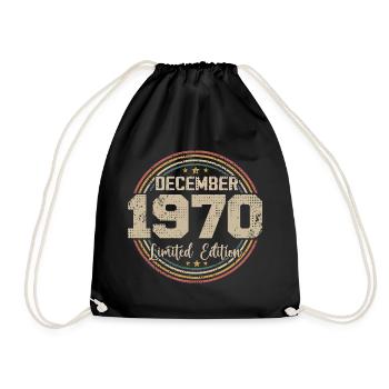 Les Légendes Sont Nées En Décembre 1970 - 1970 - Sac de sport léger - noir - Devant