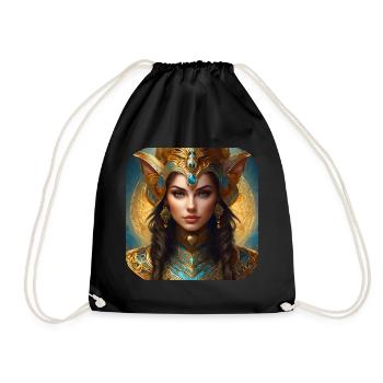 Proud fantasy woman - Drawstring Bag - black - Front