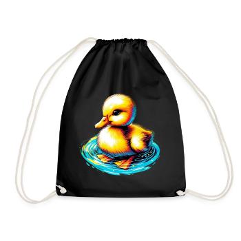Duckling Duck Duck - Drawstring Bag - black - Front