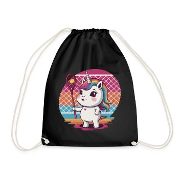 Licorne de tennis - Sac de sport léger - noir - Devant