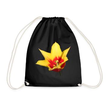Tulipe – Réveil printanier en couleur - Sac de sport léger - noir - Devant