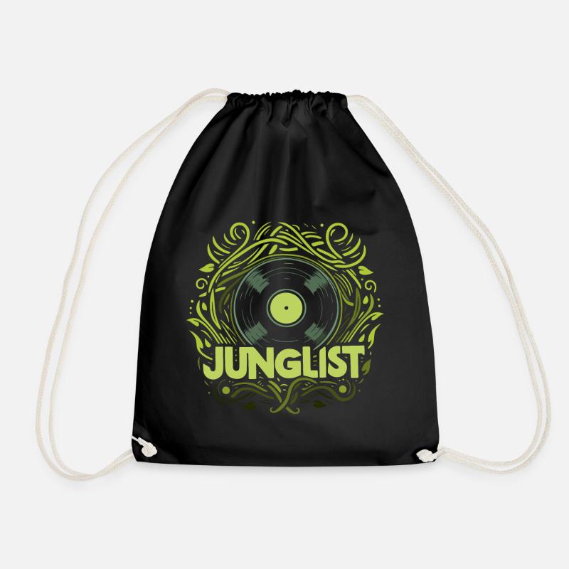 junglist disque vinyle - Sac de sport léger - noir