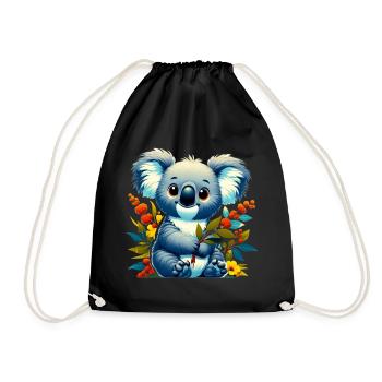 Koala - Turnbeutel - Schwarz - Vorne