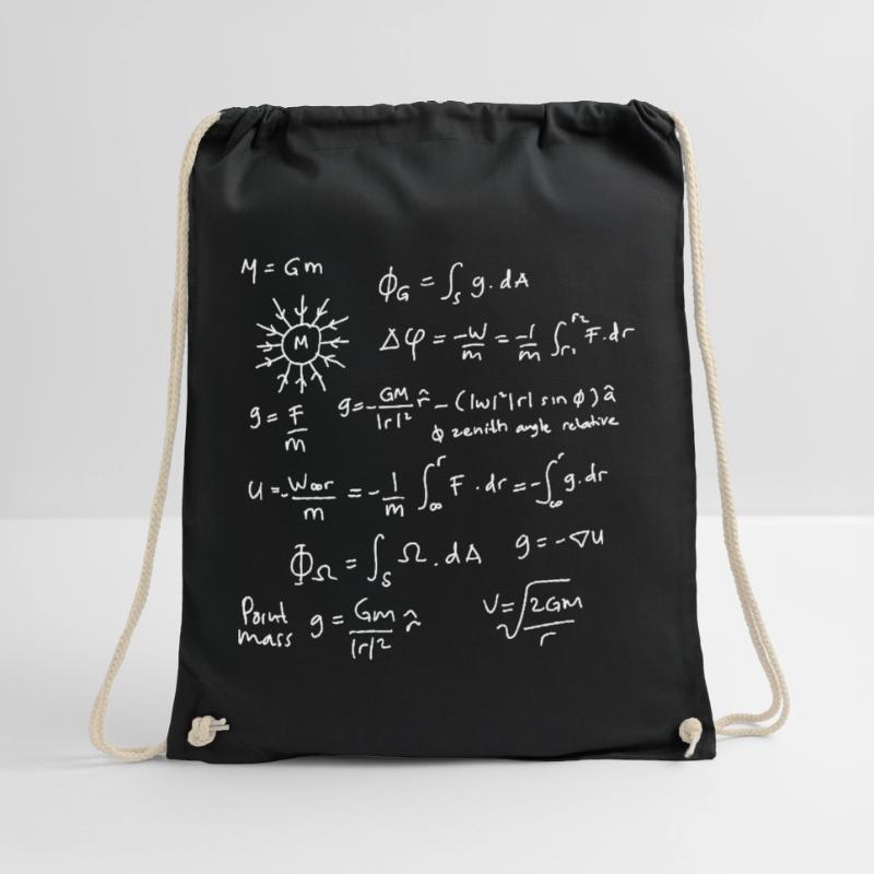 Physics Equations Unleashed Drawstring Bag