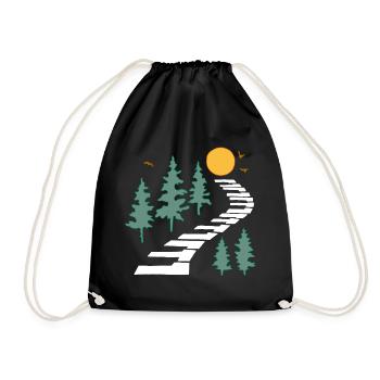 The musical path - Drawstring Bag - black - Front
