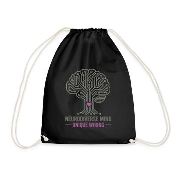 NEURODIVERSE MIND Unique Wiring Awareness  - Sac de sport léger - noir - Devant