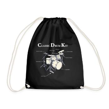 Diagramme Batterie Classique Vintage - Sac de sport léger - noir - Devant