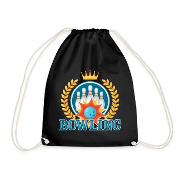 Royal Crown Bowling - Drawstring Bag - black - Front