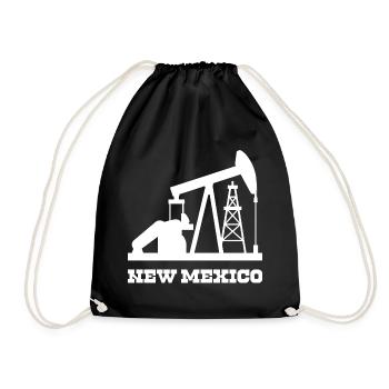 New Mexico Oilfield Pumpjack Design - Turnbeutel - Schwarz - Vorne