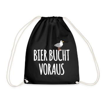 Bier Bucht Seefahrer Kneipe - Turnbeutel - Schwarz - Vorne