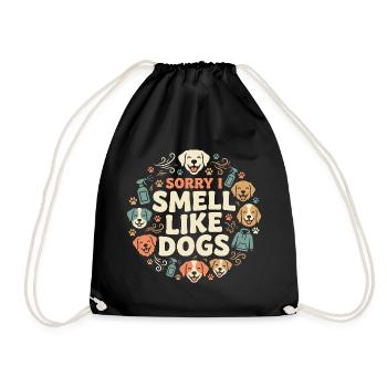 Kennel technician, kennel assistant, animal care - Drawstring Bag - black - Front