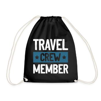 Travel Crew - Turnbeutel - Schwarz - Vorne