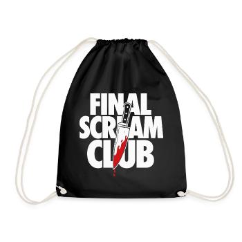 Final Scream Club Horror Design - Drawstring Bag - black - Front