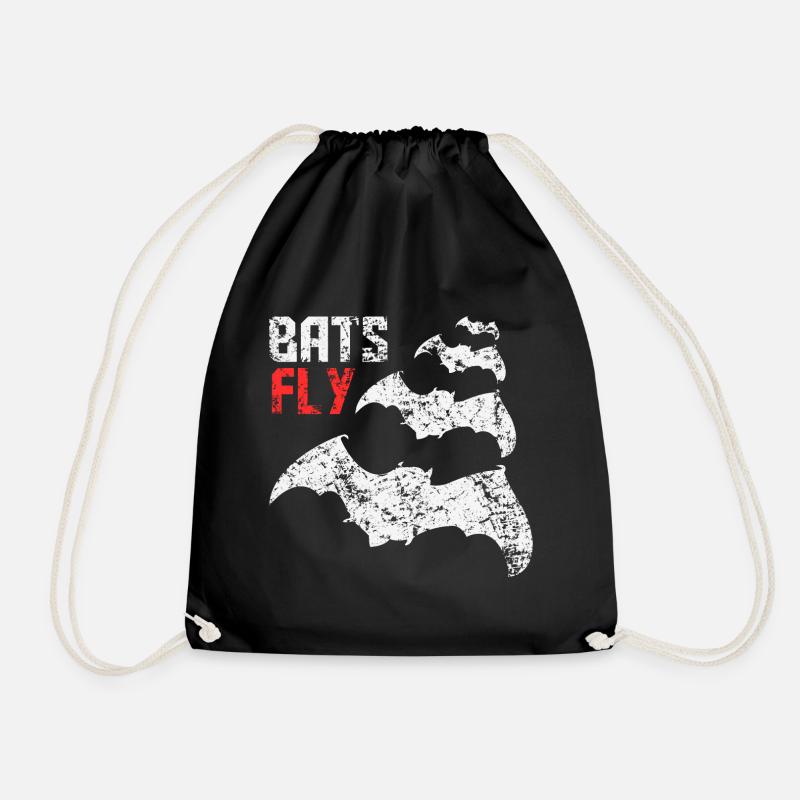 Bats Fly - Turnbeutel - Schwarz