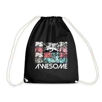 Awesome Rostock - Drawstring Bag - black - Front