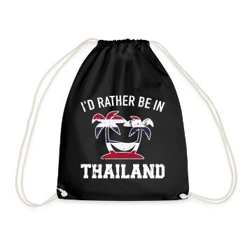 La Thaïlande - Sac de sport léger - noir - Devant