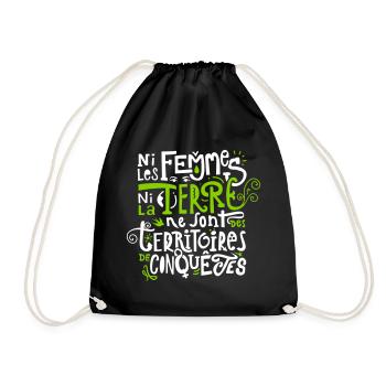 Ni les Femmes ni la Terre - Sac de sport léger - noir - Devant