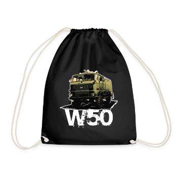 W50 LKW NVA Truck - Drawstring Bag - black - Front