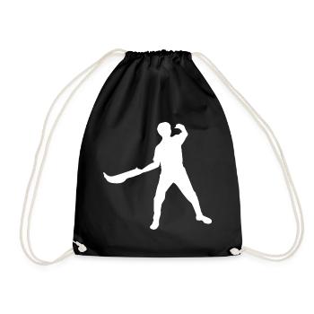 Jai Alai Damen Pelota Basque Pelota Herren - Turnbeutel - Schwarz - Vorne