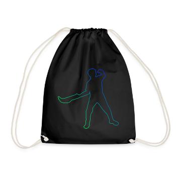 Jai Alai Pelota vasca Men's Pelota Basque Pelota - Drawstring Bag - black - Front