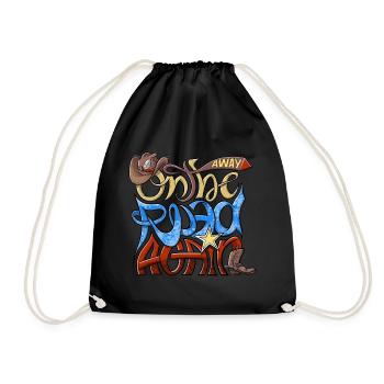 On The Road Again - On the Road Again - Clothes, Gifts - Drawstring Bag - black - Front