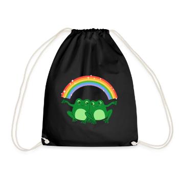 Gay Frogs T#01 - Turnbeutel - Schwarz - Vorne