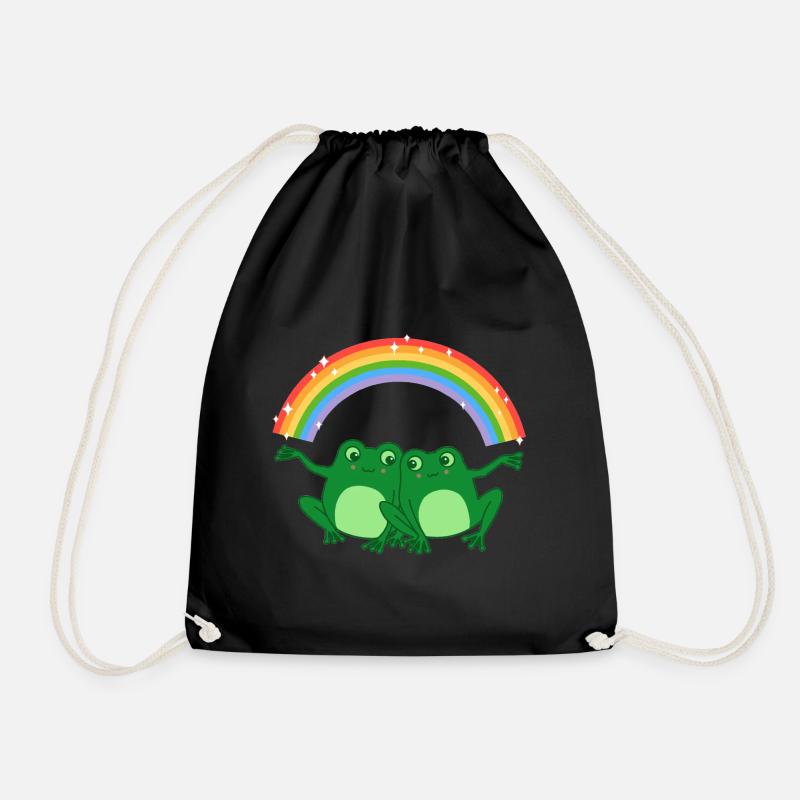 Gay Frogs T#01 - Turnbeutel - Schwarz