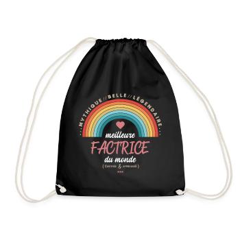 Meilleure factrice du monde - Sac de sport léger - noir - Devant