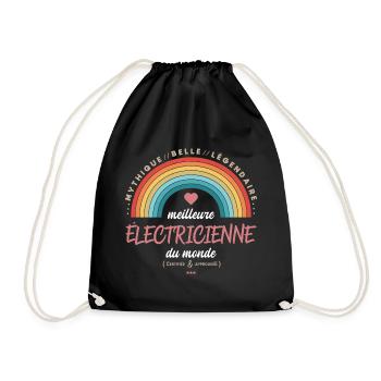 Meilleure électricienne du monde - Sac de sport léger - noir - Devant