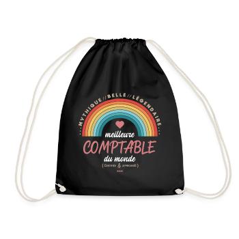Meilleure comptable du monde - Sac de sport léger - noir - Devant