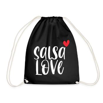 L’amour de la salsa! Cadeau de danse Dancer Latino - Sac de sport léger - noir - Devant
