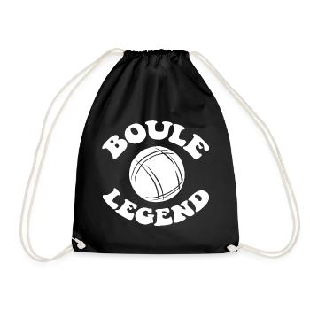 Boule Legend Tenue de pétanque pour Bouler pour - Sac de sport léger - noir - Devant