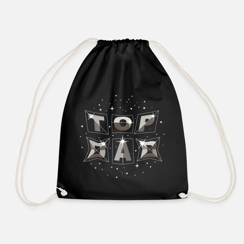 top dad dynamic space - Turnbeutel - Schwarz