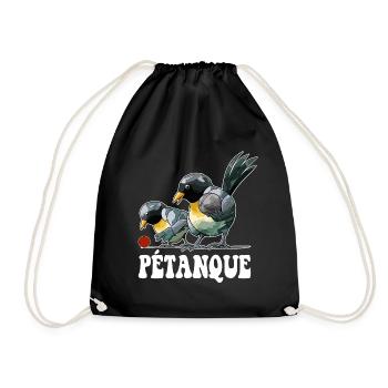 Boules de boules de boules pour pétanque - Sac de sport léger - noir - Devant